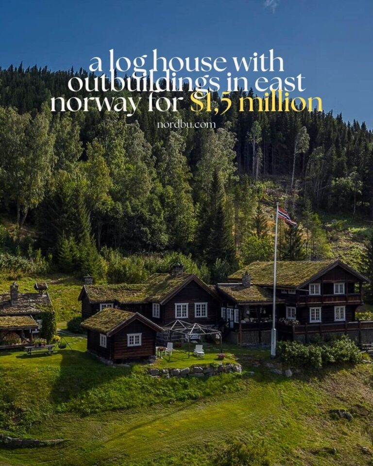 A Charming Log House with Outbuildings in East Norway