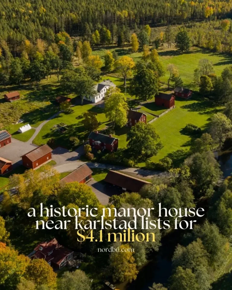 A Historic Manor House near Karlstad Lists for $4.1 milion